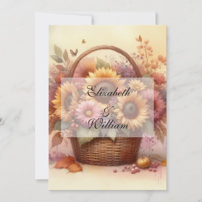 Convite de texto de caligrafia minimalista (Frente)