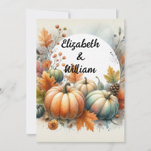 Convite de texto de caligrafia minimalista (Frente)