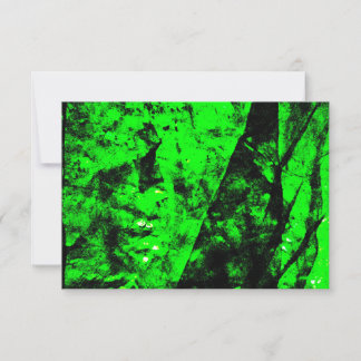 Convite de textura verde escura, verde simples e a