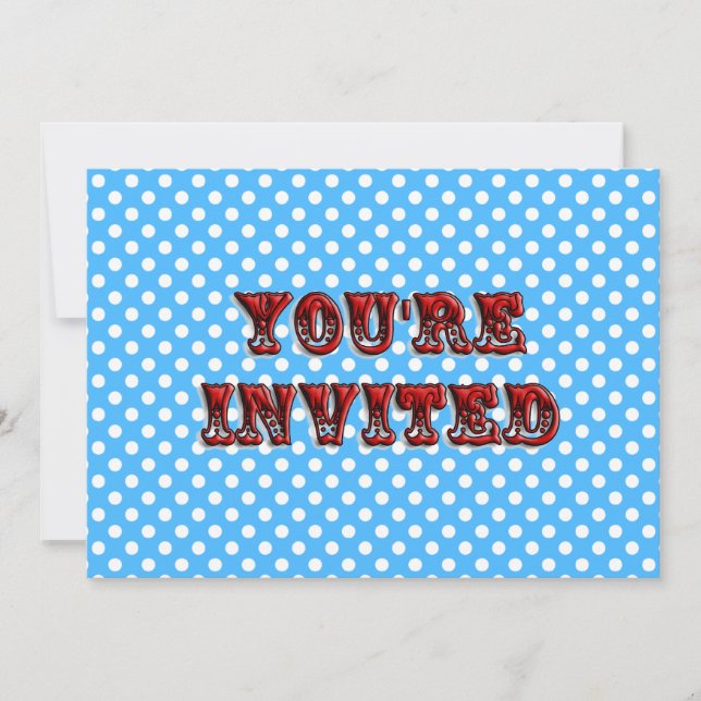 Convite de Tíquete de Circo (Frente)