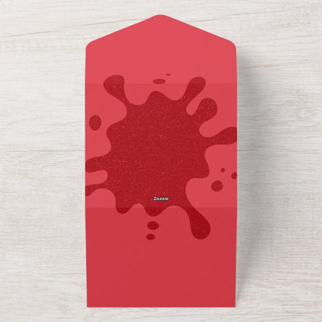 Convite de Tomate Vermelho Personalizado Splash Se (Externo)
