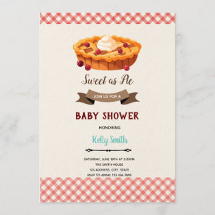 Convite de torta de cereja