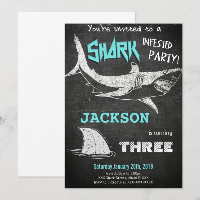 Convite de Tubarão (Frente/Verso)
