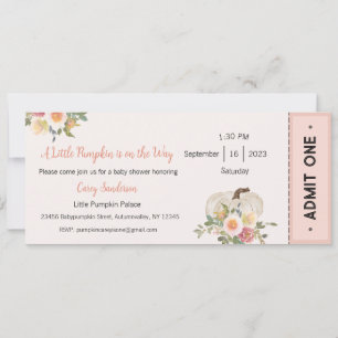 Convite de Um Pequeno Abobrinha a Caminho, Bebê