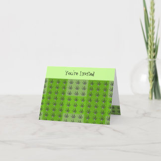 Convite de Verão de Grama Verde