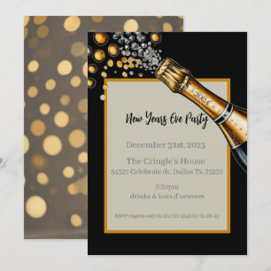 Convite de véspera de ano novo