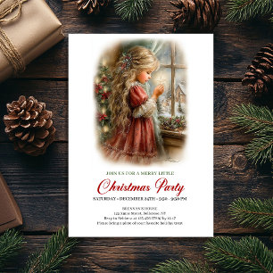 Convite de Véspera de Natal Cena de Natal de Menin