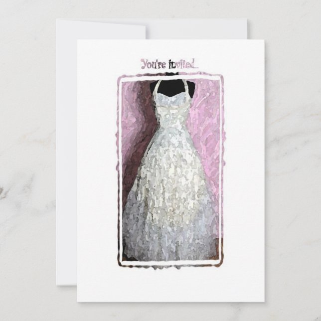 convite de vestido retrô (Frente)