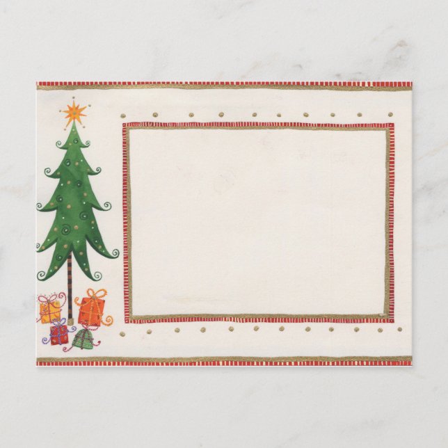 convite de x-mas para vintage rustic (Frente)