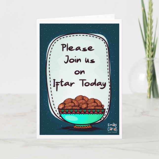 Convite decente para Iftaar (Frente)