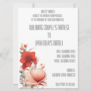 Convite Deco Ilustrativo Floral