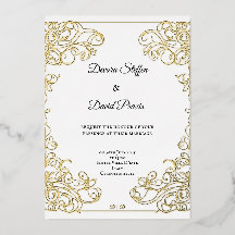 Convite decorativo elegante minimalista com folha 