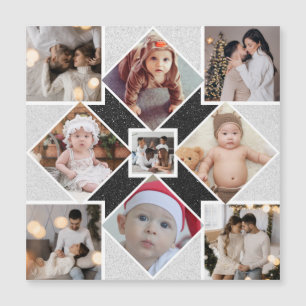 Convite Desenhe Sua Própria Colagem de 9 Fotos