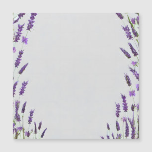 Convite Desenho de Moldura de Flor de Lavanda em Aquarela