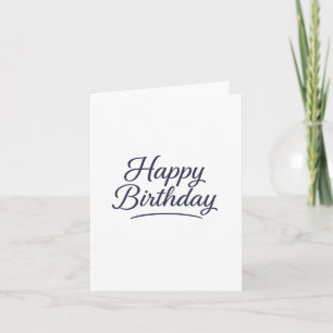 Convite Design de Caligrafia de Aniversário Elegante