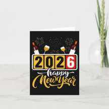 Design de celebração "Feliz Ano Novo 2026" 