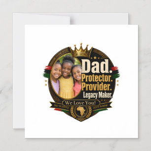 Convite Design de Legado do Pai Negro (Personalizável)