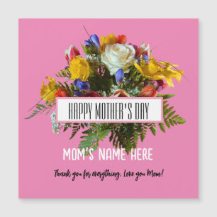CONVITE DIA DAS MÃES FLORAL NA MODA