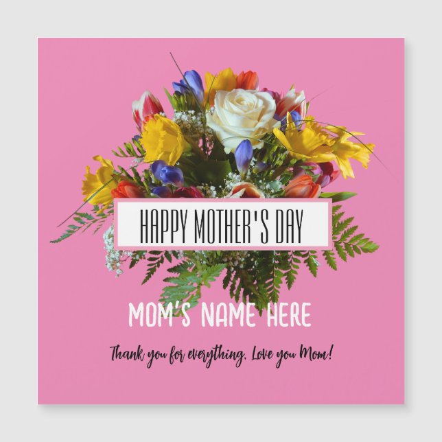 CONVITE DIA DAS MÃES FLORAL NA MODA   (Frente)