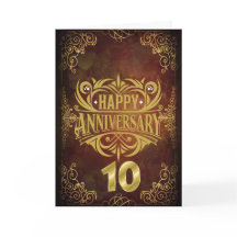Dia de Aniversário para Nós 10 Anos