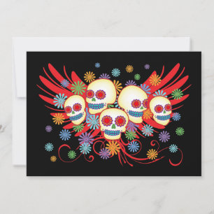 Convite Dia de los Muertos 5x7