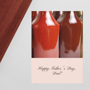 Convite Dia dos Pais Rustic BBQ com Garrafas de Molho
