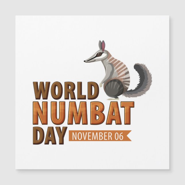 Convite Dia Mundial do Numbat (Frente)