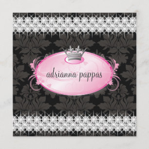 Convite Diamante De 311 Rosa