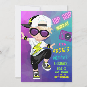 Convite Diferente de Aniversário de Kickback (Gar