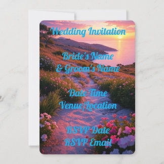 Convite Digital de Casamento Romântico Russo Legan