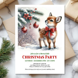 Convite digital infantil de Natal para crianças co