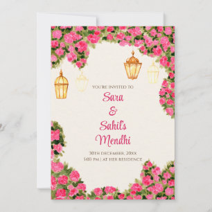 Convite Digital Mehendi e Convite Digital