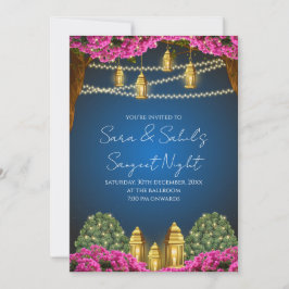Convite Digital Sangeet e cartão de Sangeet de cas