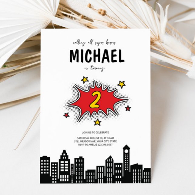 Convite Dinâmico para segundos aniversários de Sup (Criador carregado)