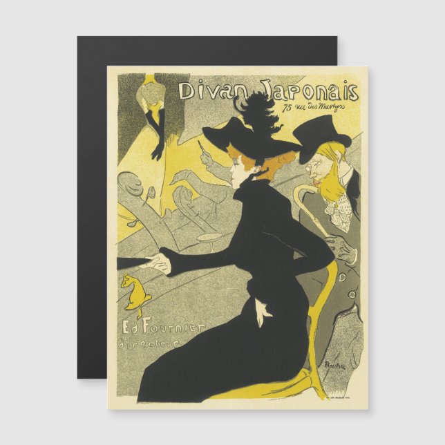 Convite Divan Japonaise Vintage Publicidade Francesa (Frente/Verso)