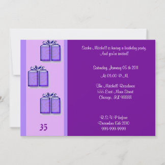 Convite do aniversário