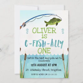 Convite do aniversário da aguarela de O-Fish_Ally