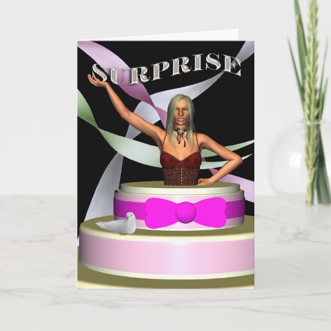 Convite do aniversário da surpresa (Frente)