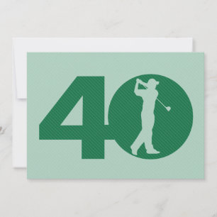 Convite do aniversário de 40 anos da hortelã do