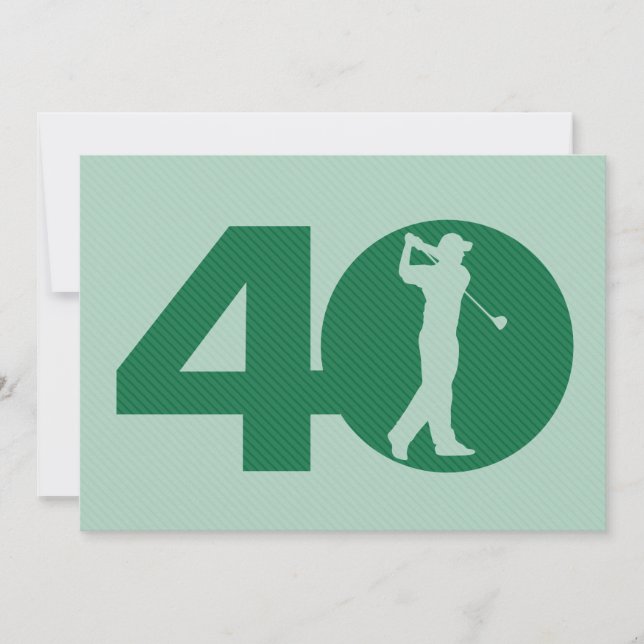 Convite do aniversário de 40 anos da hortelã do (Frente)