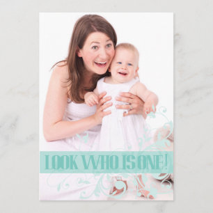 Convite do aniversário do bebê do redemoinho de