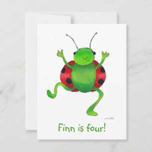 convite do aniversário do besouro