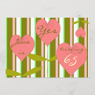 Convite do aniversário do divertimento 65th