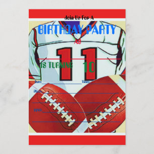 Convite do aniversário do futebol do menino da