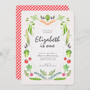 Convite do aniversário do mercado dos fazendeiros