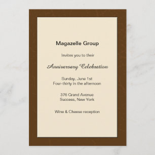 Convite do aniversário do mérito do negócio