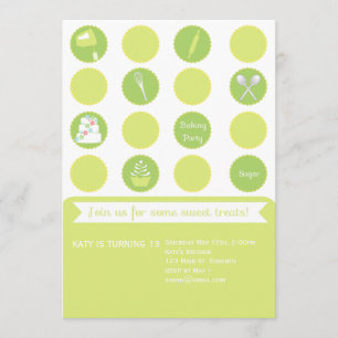 Convite do aniversário do partido do cozimento