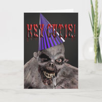 Convite do aniversário do zombi do mutante no