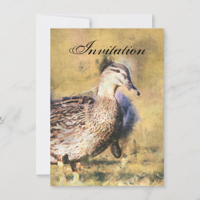 Convite do anúncio do partido do pato (Frente)