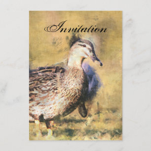 Convite do anúncio do partido do pato